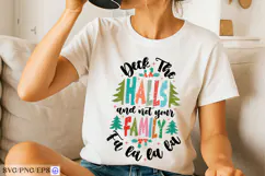 Deck The Halls Not Your Family Christmas SVG PNG Product Image 2