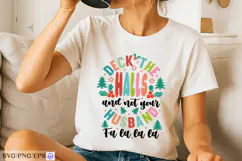 Deck The Halls Not Your Husband Christmas SVG PNG Product Image 2