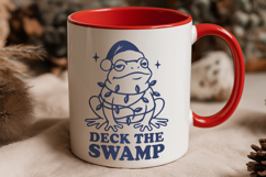 Deck the Swamp SVG | Funny Frog Christmas Holiday SVG PNG Product Image 3