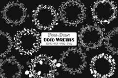 White Deco Wreaths | Hand-Drawn 4 Seasons Frames Calendar Product Image 1