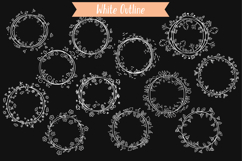 White Deco Wreaths | Hand-Drawn 4 Seasons Frames Calendar Product Image 2