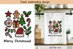 Kitchen Towel Embroidery |Merry Christmas Embroidery Bundle Product Image 5
