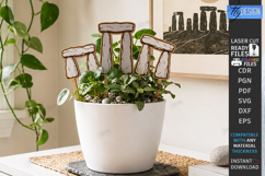 Decorative Plant Stake Laser Cut | Plant Marker | Plant Sign Product Image 1