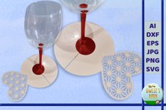 Wine Glass Tag - Heart Product Image 2