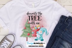 Christmas Sublimation | Decorate The Tree Gnome PNG Product Image 1