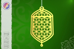 Islamic Dome Lantern SVG Laser Cut Ramadan Hanging Product Image 1