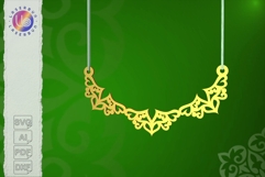 Ramadan Garland Pendant SVG Lace-Style Laser Cut Islamic Product Image 1