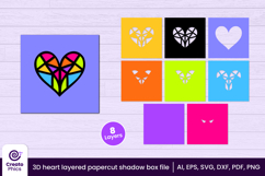 decorative-3d svg-paper cutting-shadow box-papercut file-3d layered-heart svg-heart shadow box-