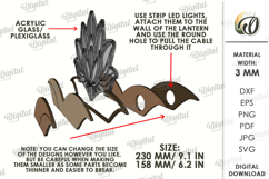3D Decorative Acrylic Led Lamp Laser Cut. Night Lamp SVG Product Image 2