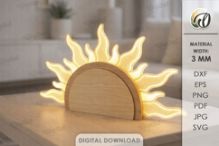 3D Decorative Acrylic Led Lamps Bundle Laser Cut. Lamp SVG Product Image 6