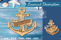 Decorative Anchor Lasercut Decoration Product Image 1