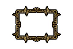 Decorative artistic floral ornament frame art design Product Image 1