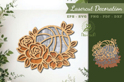 Decorative Basket Ball Lasercut Decoration Product Image 1