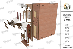 Decorative Book Nooks Bundle Laser Cut. Bookshelf Decor SVG Product Image 4