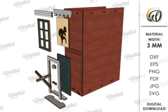 Decorative Book Nook Laser Cut. Bookshelf Decor SVG Product Image 3