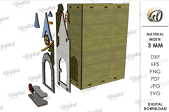 Decorative Book Nook Laser Cut. Bookshelf Decor SVG Product Image 3