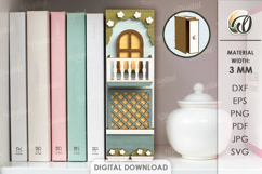 Decorative Book Nooks Bundle Laser Cut. Bookshelf Decor SVG Product Image 12