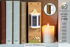 Decorative Book Nooks Bundle Laser Cut. Bookshelf Decor SVG Product Image 13