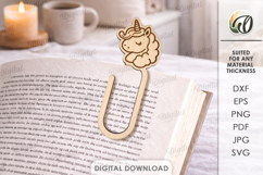 Decorative Bookmarks Bundle Lasercut.Paper Clip Bookmark SVG Product Image 9