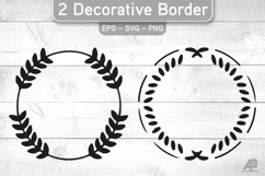 Decorative Circle Borders SVG PNG Product Image 1