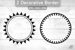 Decorative Circle Borders SVG PNG Product Image 1
