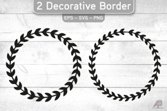 Decorative Circle Borders SVG PNG Product Image 1