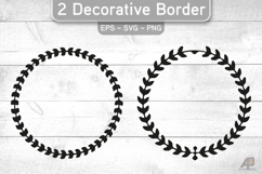 Decorative Circle Borders SVG PNG Product Image 1