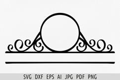 Address sign frame Circle frame svg Border svg Name frame Product Image 1