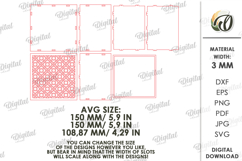 Decorative Box Laser Cut. Storage Box With Lid SVG Product Image 2