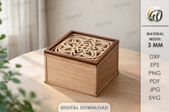 Decorative Boxes Bundle Laser Cut. Storage Box With Lid SVG Product Image 13