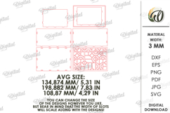 Decorative Boxes Bundle Laser Cut. Storage Box With Lid SVG Product Image 5
