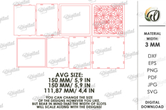 Decorative Box Laser Cut. Storage Box With Lid SVG Product Image 2