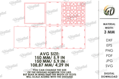 Decorative Box Laser Cut. Storage Box With Lid SVG Product Image 2