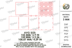 Decorative Box Laser Cut. Storage Box With Lid SVG Product Image 2