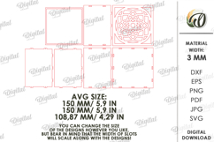 Decorative Box Laser Cut. Storage Box With Lid SVG Product Image 2