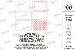 Decorative Box Laser Cut. Storage Box With Lid SVG Product Image 2