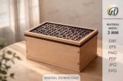 Decorative Boxes Bundle Laser Cut. Storage Box With Lid SVG Product Image 11