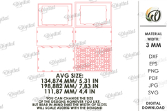 Decorative Box Laser Cut. Storage Box With Lid SVG Product Image 2