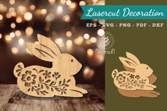 Decorative Bunny Lasercut Decoration Product Image 1
