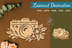 Decorative Camera Lasercut Decoration Product Image 1