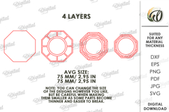 Decorative Candle Holder Laser Cut. Tealight Holder SVG Product Image 2