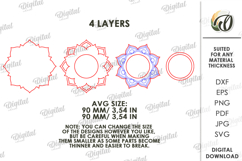 Decorative Candle Holder Laser Cut. Tealight Holder SVG Product Image 2