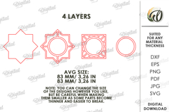 Decorative Candle Holder Laser Cut. Tealight Holder SVG Product Image 2