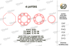 Decorative Candle Holder Laser Cut. Tealight Holder SVG Product Image 2