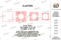 Decorative Candle Holder Laser Cut. Tealight Holder SVG Product Image 2