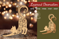 Decorative Cat Lasercut Decoration Product Image 1