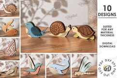 Decorative Animals Stands Bundle Laser Cut. Home Decor SVG Product Image 1