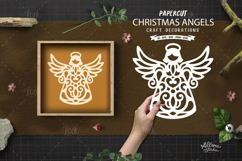 Christmas Angel Papercut SVG Product Image 1