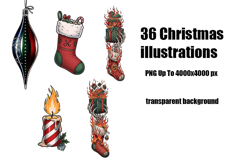 Decorative Christmas themed illustration Product Image 2