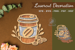 Decorative Coffee Lasercut Decoration Product Image 1